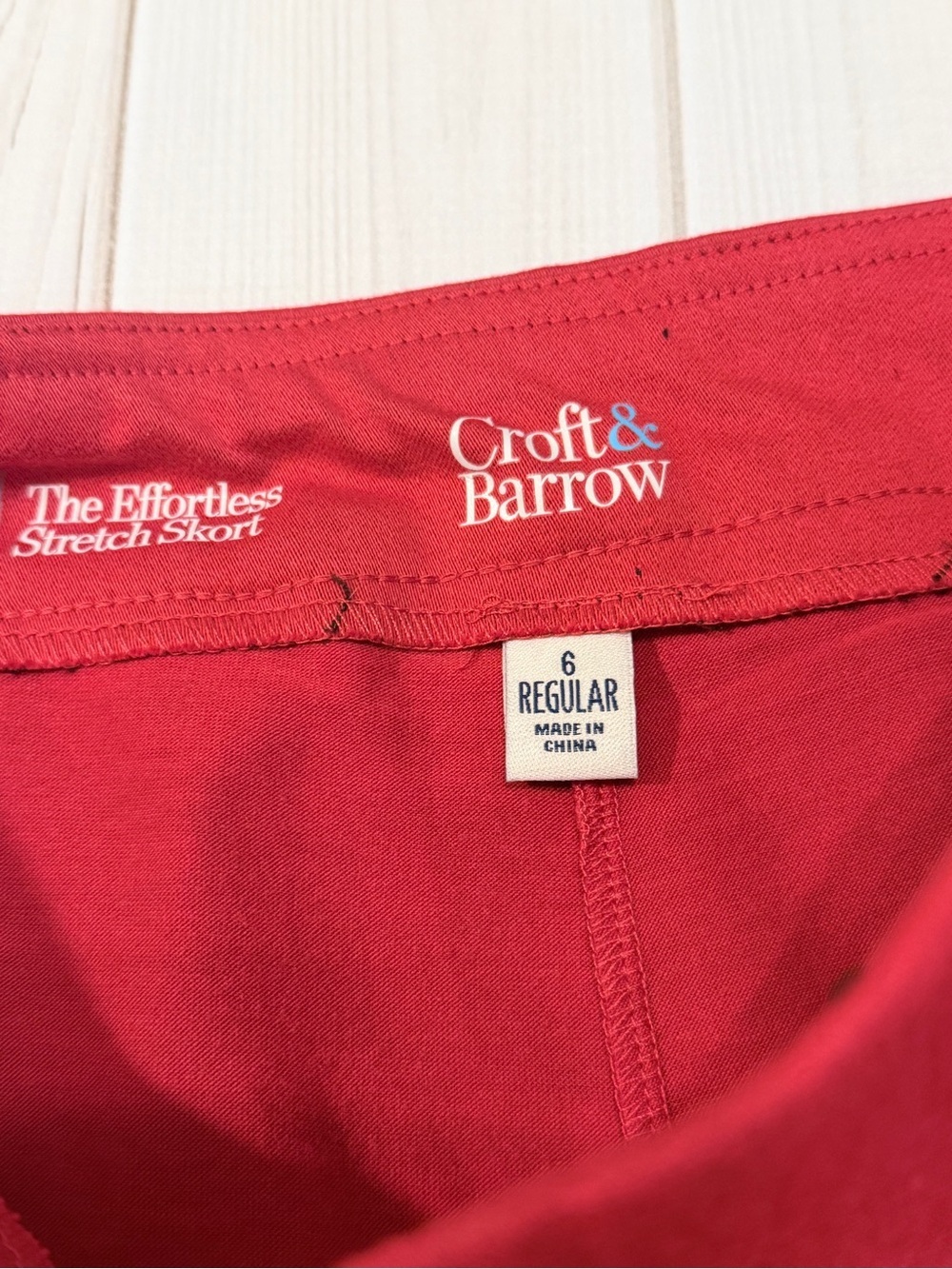 croft & barrow Red Mini Skirt - Picture 4 of 7